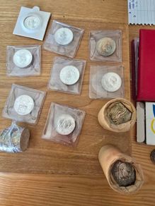 Investment Grade Lot: 2x SEALED Rolls & 16 Loose 1966 Silver 10 Shillings (Pearse)