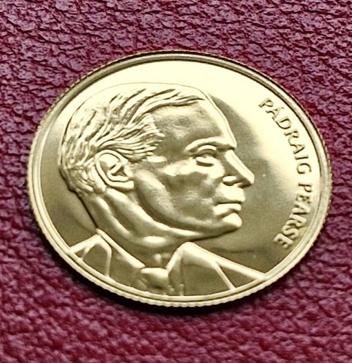 Gibraltar 1/25 Crown 2022 Padraig Pearse 0.5 Gram .999 Gold coin