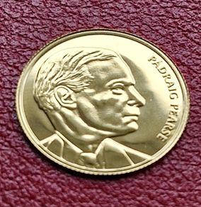 Gibraltar 1/25 Crown 2022 Padraig Pearse 0.5 Gram .999 Gold coin