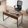 _Computer Desk, Work Table, Office Table, PC Table for Home Office (120 x 60 x 75 cm, Brown + Guard Plate) Image 5