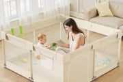 Baby Playpen for Babies and Toddlers, 47x47inch Small Play Pen for Indoors, Toddler Playpen for Apartment, Play Yard, Baby Activity Play Fence, 120x120cm Twins Playard