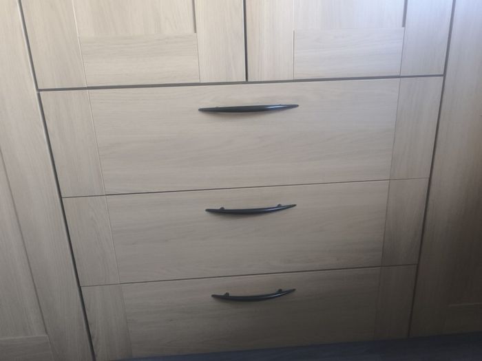 Oak shaker style wardrobe doors and drawers fronts