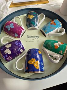 Butterfly Mugs by Tipperary Crystal