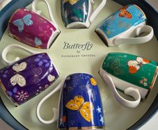 Butterfly Mugs by Tipperary Crystal