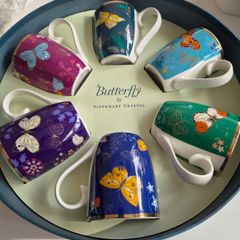 Butterfly Mugs by Tipperary Crystal