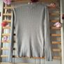 jumper Bnwt grey vneck long sleeve grey drawstring detail jumper m/l Image 9