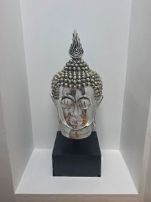 Giant Budha Head on Pedestal - Floor standing