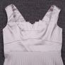 Karen Millen Off White Beige Satin Pleated Sleeveless Midi Dress 14UK/42EU Image 3
