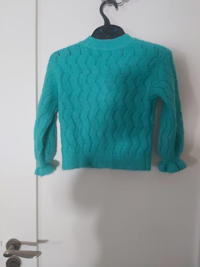 Green cardigan