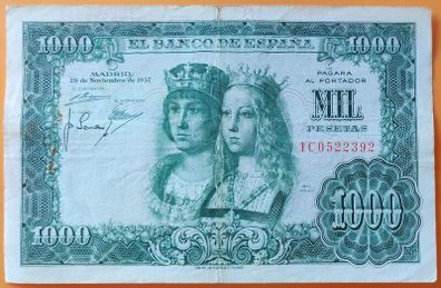 Spain 1000 Pesetas 1957