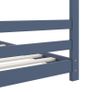Kids Bed Frame Grey Solid Pine Wood 70x140 cm Image 6