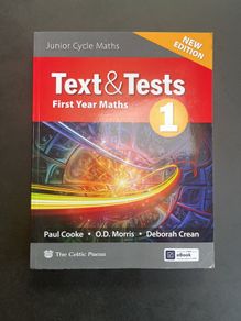 Text & Tests 1 - First Year Maths Textbook - Junior Cycle