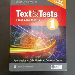 Text & Tests 1 - First Year Maths Textbook - Junior Cycle