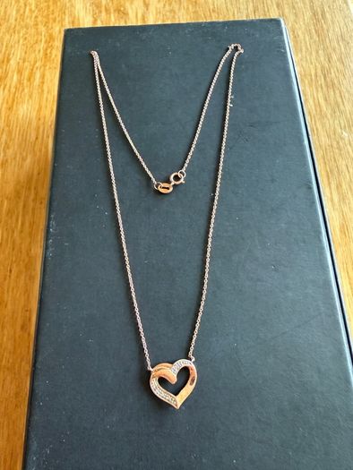 Natural Diamond Heart Necklace