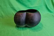 Iconic Danish design from Normann Copenhagen  Double Bowl - Black Glass Bowl/Vas