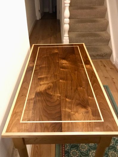 Maple & Walnut Table | Handmade in Ireland