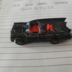 Vintage 1976 Corgi Juniors Batmobile Diecast Batman DC Comics Car Black Red