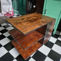 Vintage Art Deco retro MidCentury cupboard/ bookshelf/coffee table on wheels