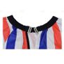 Professional Hairdressing Cape Barbers Gown Hair Cutting Apron - WHITE / RED / BLUE stripes Image 6