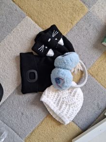 Kids winter hats and ear muffs