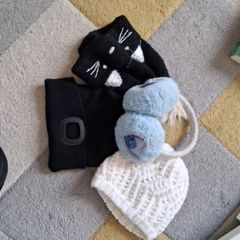 Kids winter hats and ear muffs