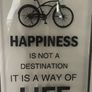 wall art Happiness sign glass metal Image 3