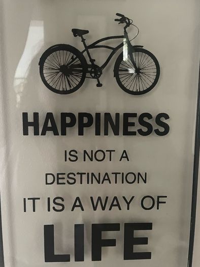 wall art Happiness sign glass metal