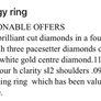 Diamond Trilogy Ring Engagement Image 6