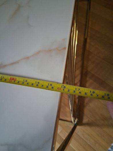 Modern Console Table Marble and Gold Effect