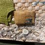 Capelli Straworld Straw Art Bag - Embellished with Shells, Beach Material, Flip Floos etc - see photos Image 5