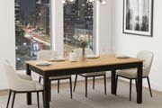 WotanExtend Black Oak Dining Table up to1 40CM