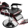 Modern Chrome Brown Hydraulic Hairdressing Chair 360 Tilt Salon 110 x 70 x 100-113 c,BLACK AND BROWN Image 3