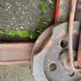 Large vintage Cast iron sliding barn door hangers Image 6