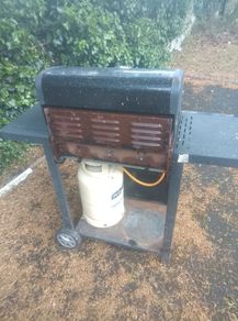 gas bottle barbeque