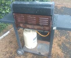 gas bottle barbeque