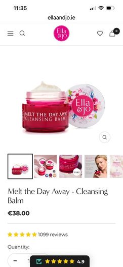 Ella & Jo Melt the Day Away Cleansing Balm 100ml