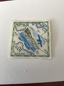Monaco Stamp - 1st Aerial Rally