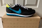 Nike Metro Plus C II Black Turquoise Electrolime UK 11/US 12  DEADSTOCK