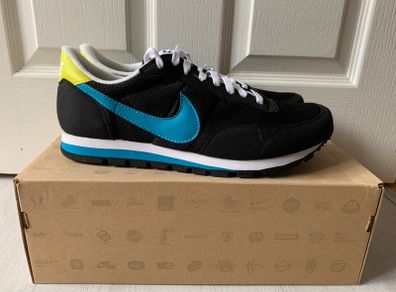Nike Metro Plus C II Black Turquoise Electrolime UK 11/US 12  DEADSTOCK