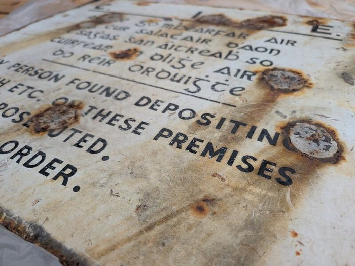 Antique CIE Sign