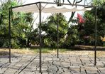 Garden Gazebo with Retractable Roof Canopy