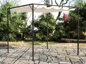 Garden Gazebo with Retractable Roof Canopy