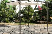 Garden Gazebo with Retractable Roof Canopy