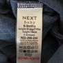 6-9m, Next Blue Soft Star Dungarees with Poppers - Like New Image 3