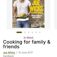Joe Wicks Cooking for Family and Friends cook book