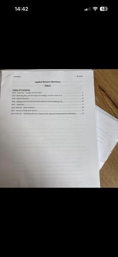 Yeats College Leaving Cert Higher level Business notes