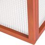 _Folding XXL double hutch rabbit hutch with outdoor enclosure made from waterproofed wood and metal gate (L x W x H): 159 x 109 x 55 cm Image 5