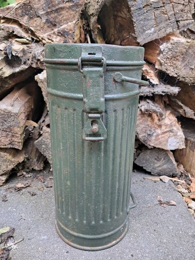 German WWII Gas Mask Canister