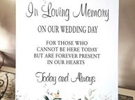 main image for ad wedding remembrance table sign