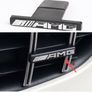 Silver Black Red ABS Car Front Grill Grille Badge Emblem Sticker For Mercedes Benz AMG Logo W212 W213 W202 W211 W176 W210 W205 GLA GLC CLS GLK Image 2